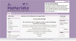 Desktop Screenshot of mamarieke.nl