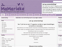 Tablet Screenshot of mamarieke.nl